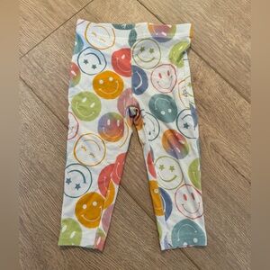Little Sleepies Play Collection Smiley Face Print Leggings